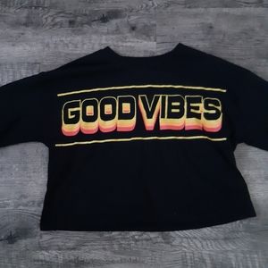 Good Vibes Crop top Size M